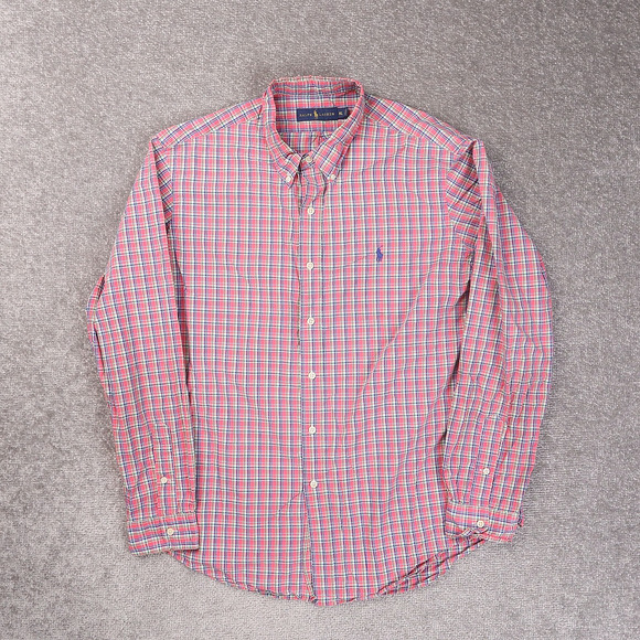 Ralph Lauren Plaid XL Multicolor Long Sleeve Full Button Collared Shirt - Picture 1 of 10